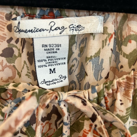 American Rag CIE paisley-printed sheer mini dress Women’s Size Medium - Picture 2 of 8